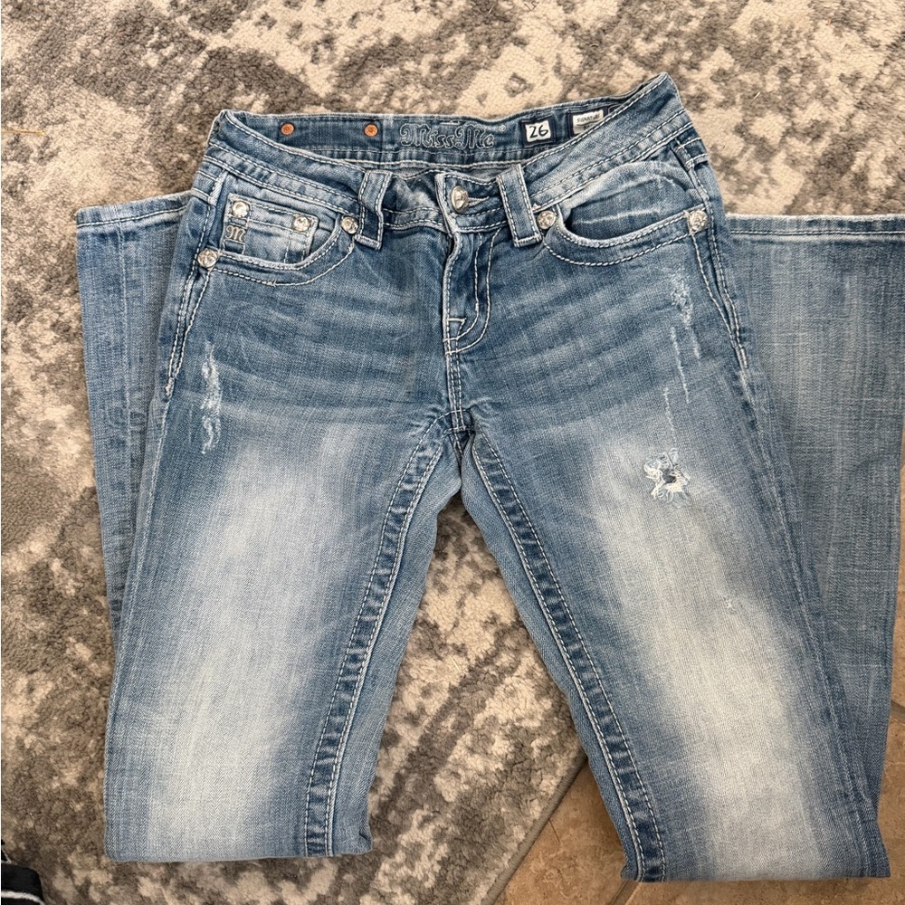 Miss Me Light Blue boot leg  Jeans 26